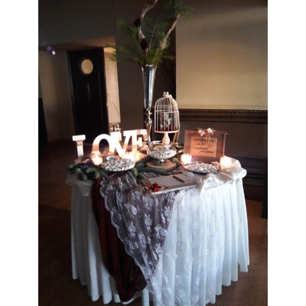 Vintage Wedding decoration, wish table