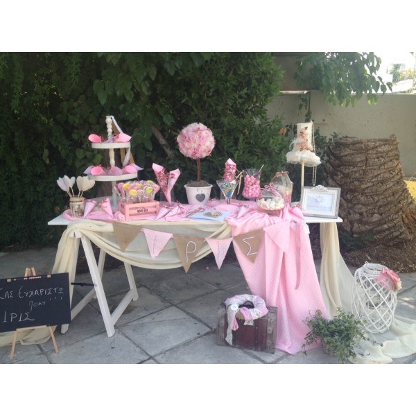 Baptism decoration, wish table